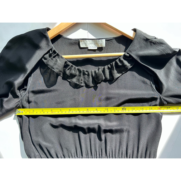 Stella McCartney 100% silk Black Dress Size M 38 - Picture 5 of 9